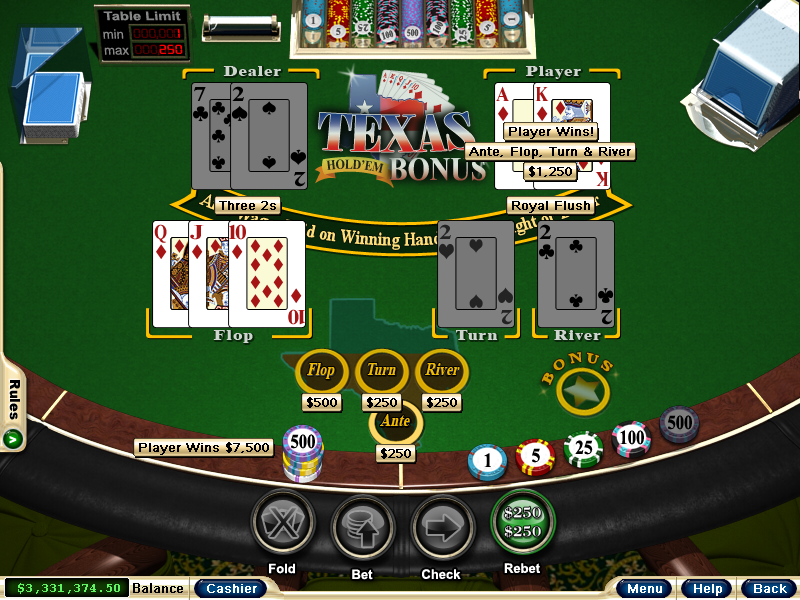 Texas Hold'em Bonus Poker